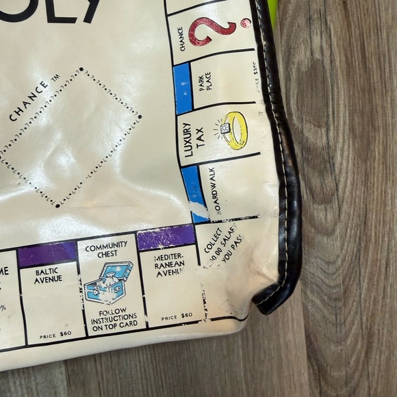 Vintage Hasbro Monopoly Cream and Black Tote Bag - Picture 5 of 12
